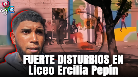 Estudiantes Del Liceo Ercilia Pepín Protagonizan Violentas Protestas “PARA QUE PINTEN SU CANCHA”