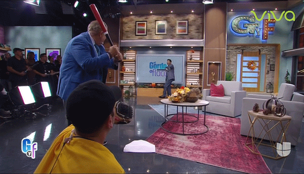 Pedro Martínez Juega Beisbol Con El Gordo Molina En Pleno Programa 