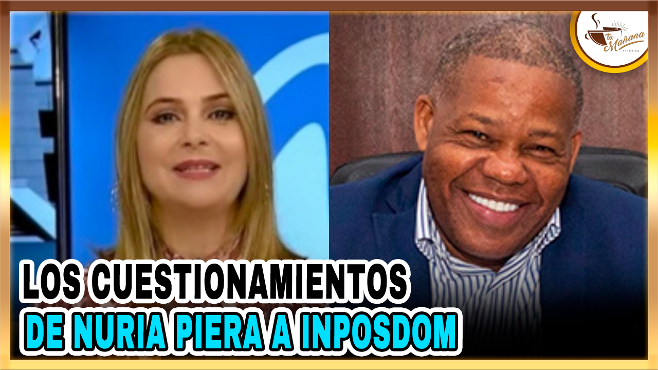 Los Cuestionamientos De Nuria Piera A Adán Peguero, Director Del INPOSDOM, Presidente Del PRM En SDE