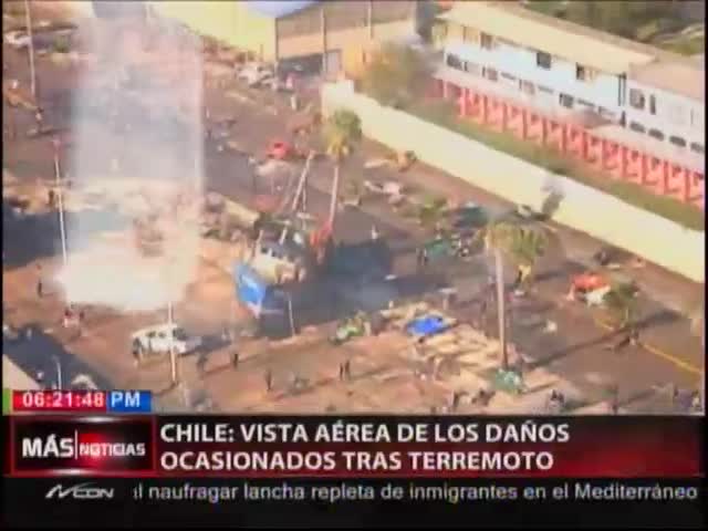 Los Daños Ocasionados En Chile Tras Terremoto Vistos Desde El Aire #Video