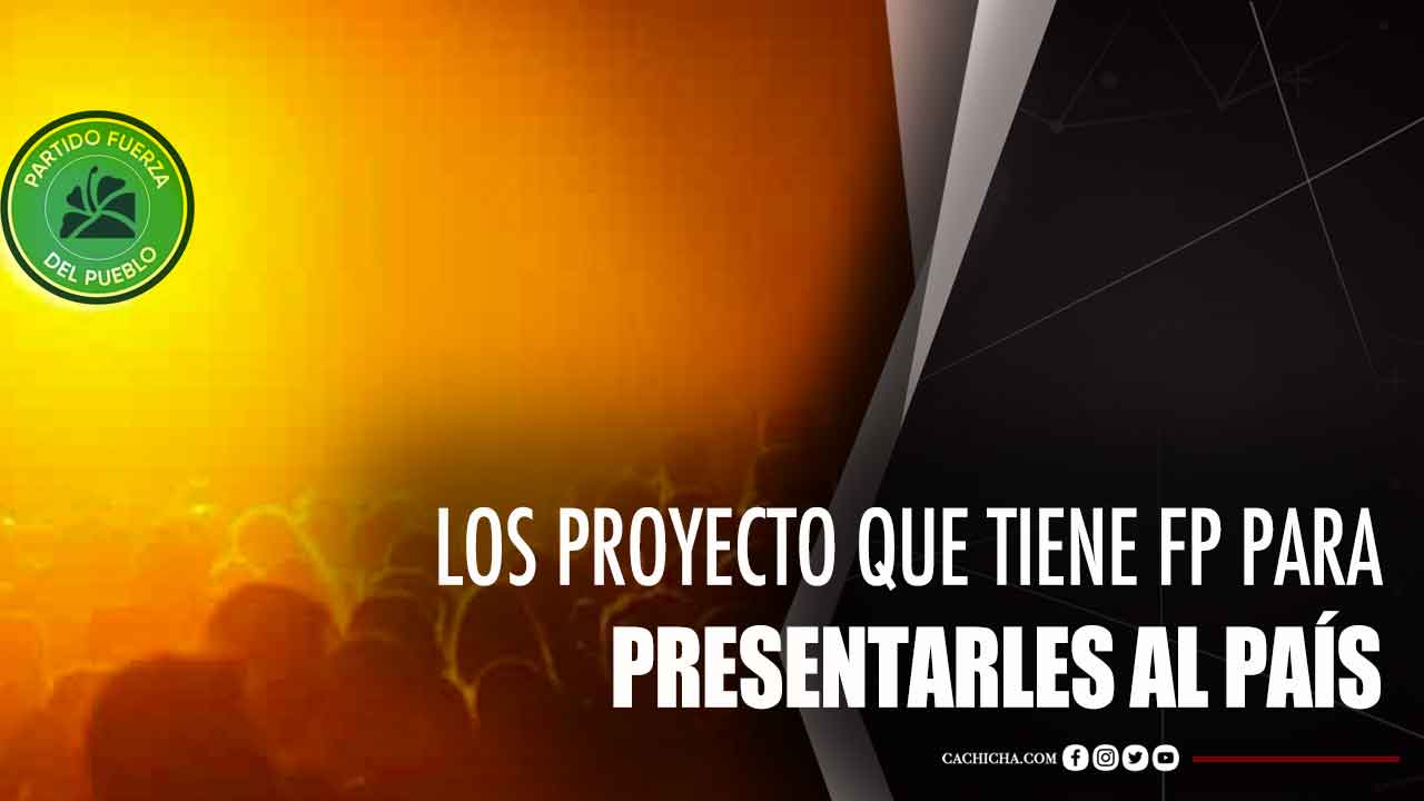 Los Proyectos Que Tiene FP Para Presentarles Al País