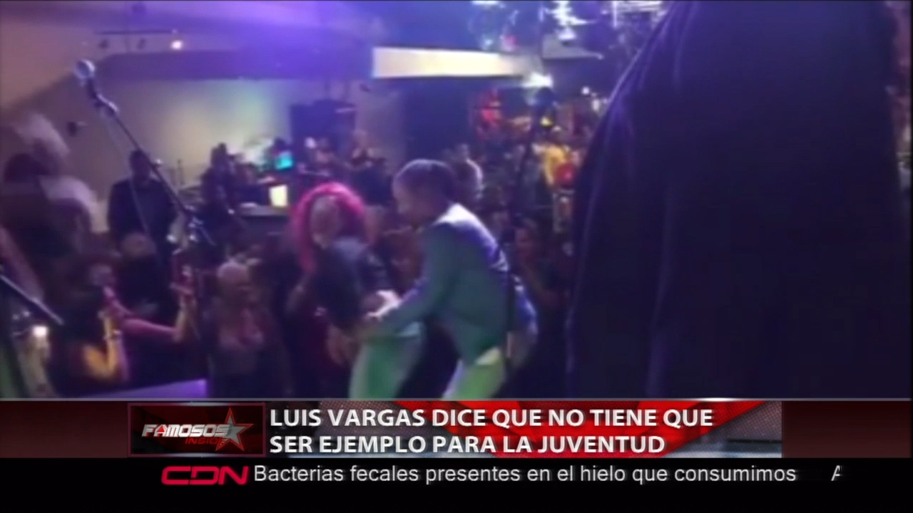 Luis Vargas Dice Que No Tiene Que Ser Ejemplo Para La Juventud.