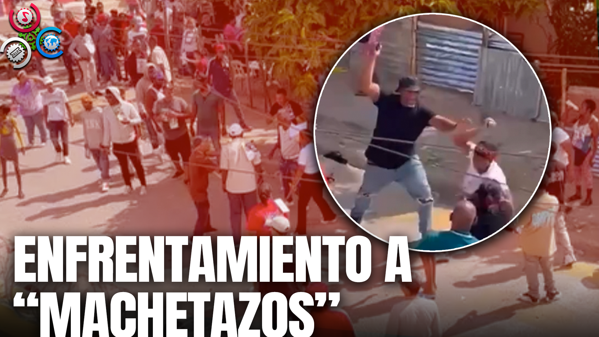 Enfrentamiento A MACHETAZOS Frente A Centro De Votaciones En Barahona