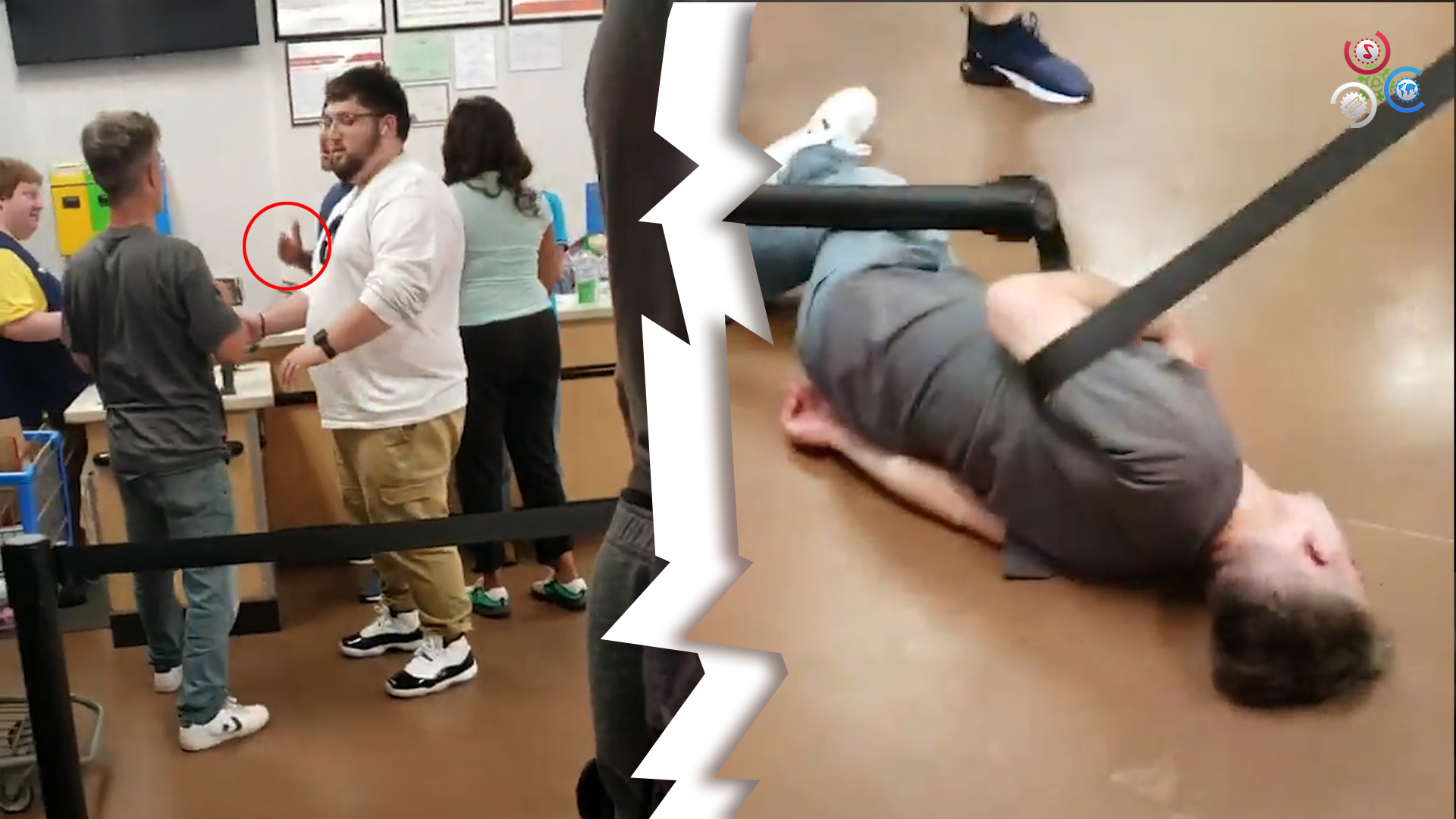 ¡No Creerás La Manera En Que Noquean Este Trabajador De Walmart! | Tremendo Golpe