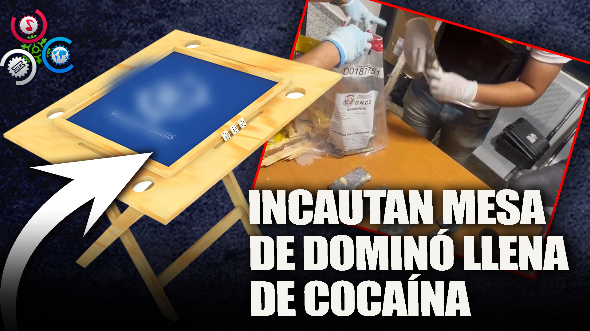 INCAUTAN MESA DE DOMINÓ ENVIARÍAN A ESPAÑA CON LATERALES LLENOS DE COCAÍNA