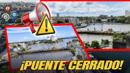 MOPC Anuncia Cierre Temporal Por Dos Horas Del Puente Flotante Por Paso De Embarcaciones