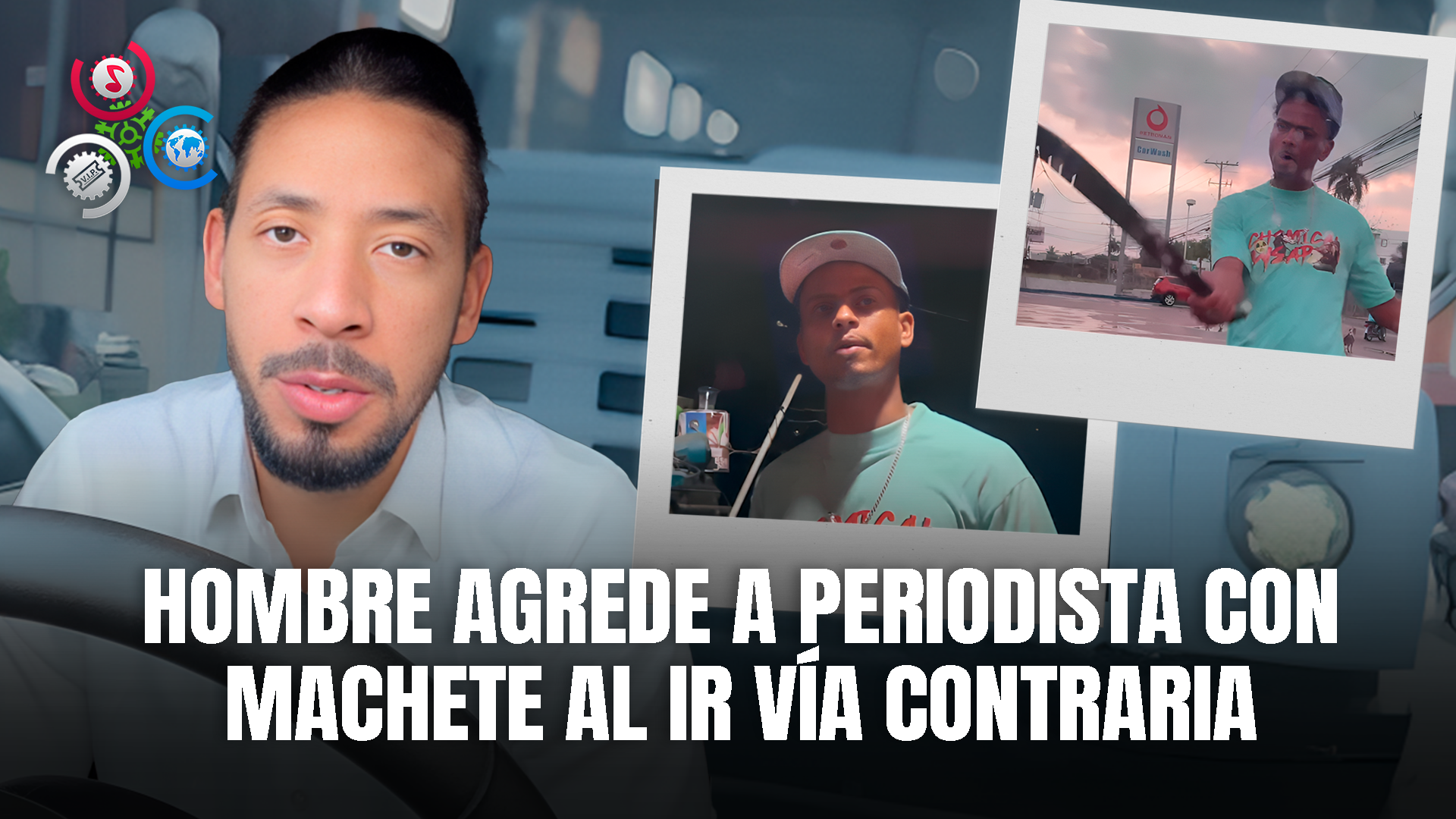 Un Individuo Agrede Con Un Machete A Periodista Tras Intentar Manejar En Rojo Y Vía Contraria