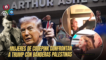 Manifestantes Acusan A Trump De Ser “el Hitler De Nuestro Tiempo” Y Son Retiradas Por La Seguridad