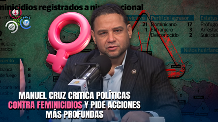 Manuel Cruz Sobre Recientes Feminicidios: “Una Sola Mujer Asesinada Ya Demuestra Que El Abordaje Está Fallando”