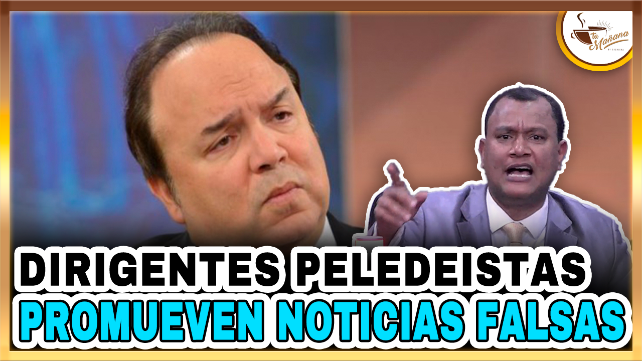 Manuel Rojas – Dirigentes Peledeistas Promueven Noticias Falsas | Tu Mañana By Cachicha