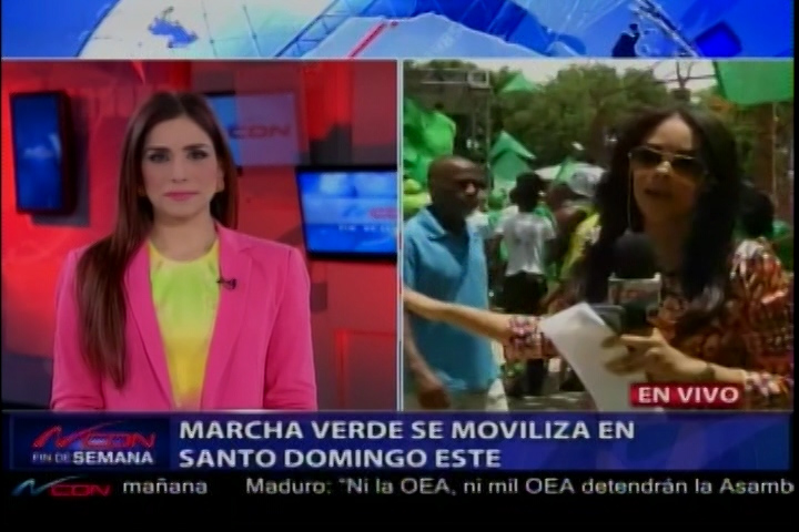 Miembros De La Marcha Verde Se Apoderaron De Las Calles Del Sector De Los Tres Brazos, Santo Domingo Este