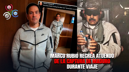 Secretario De Estado Imita El Look Del Arresto De Nicolás Maduro En Pleno Vuelo Del Air Force One