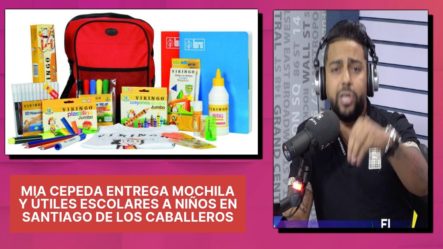 Mia Cepeda Entrega Mochila Y útiles Escolares A Niños En Santiago De Los Caballeros