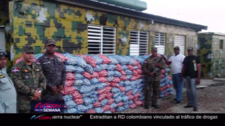 Miembros Del Ejército Dominicano Atraparon Un Gran Cargamento De Ajo En La Costa Buen Hombre, Montecristi