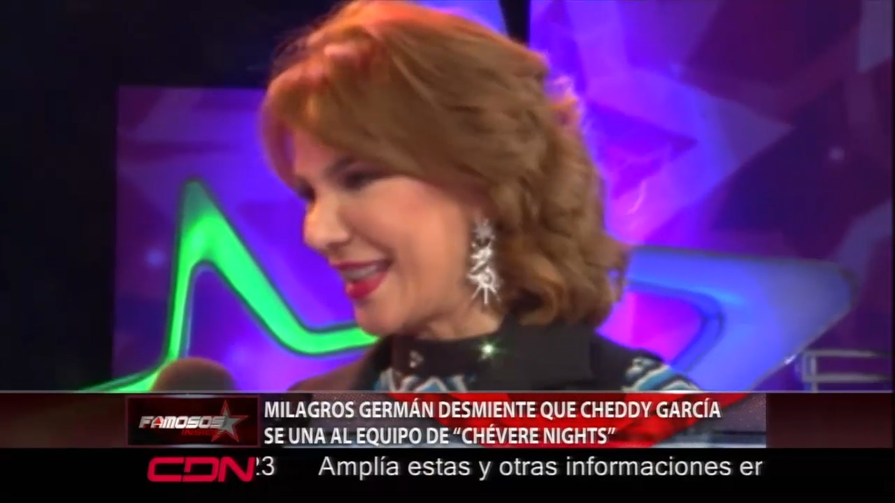 Milagros Germán Desmiente Que Cheddy García Se Una Al Equipo De Chévere Nights
