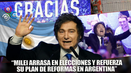 Milei Celebra El Triunfo De Su Partido En Las Elecciones Legislativas De Argentina