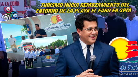 Ministro David Collado Da Primer Picazo A Obra De RD$53.6 Millones Para Rescatar Playa El Faro