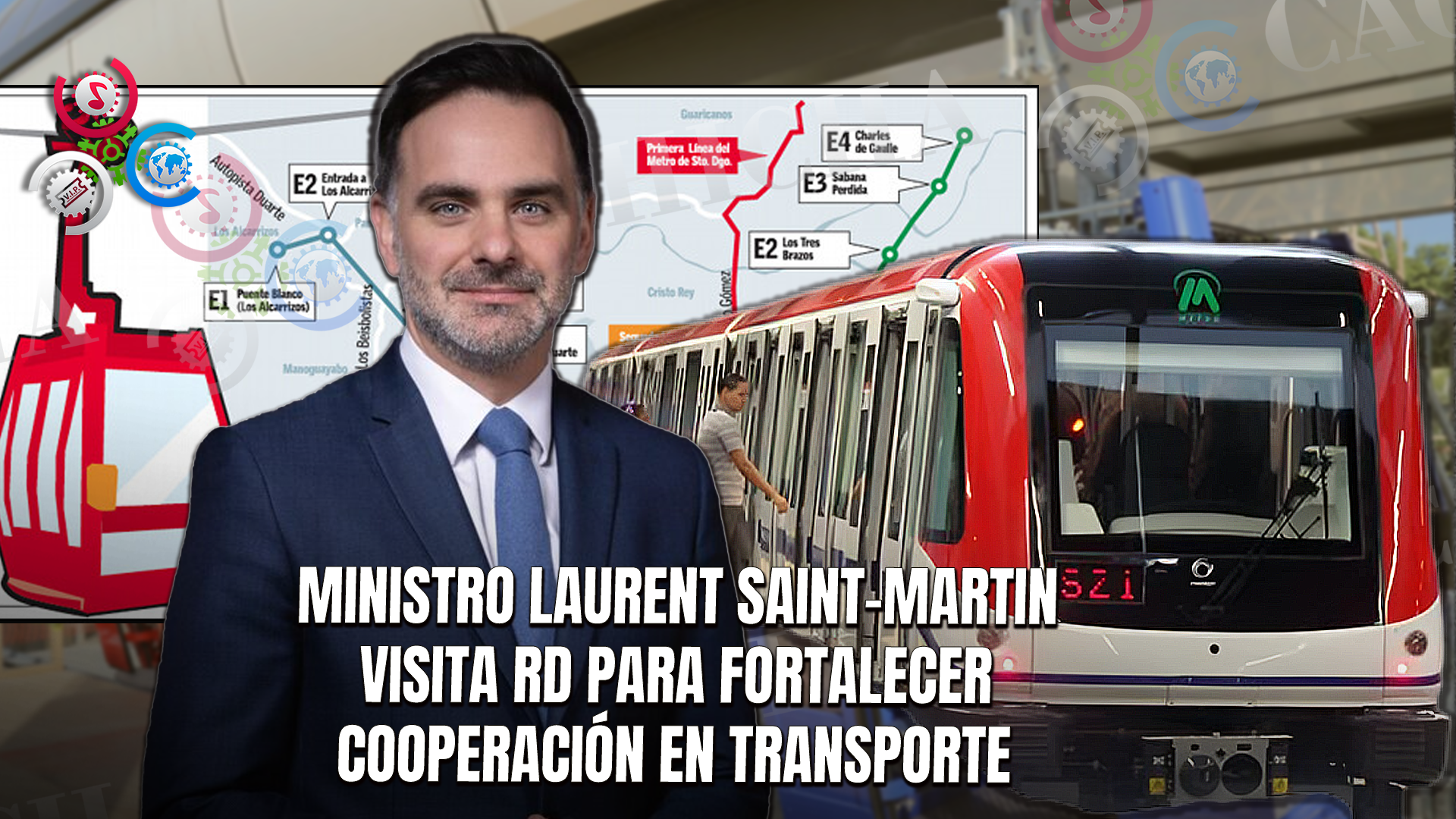 Ministro Francés Hará Recorrido En La Línea 2 Del Metro Y El Teleférico De Santo Domingo