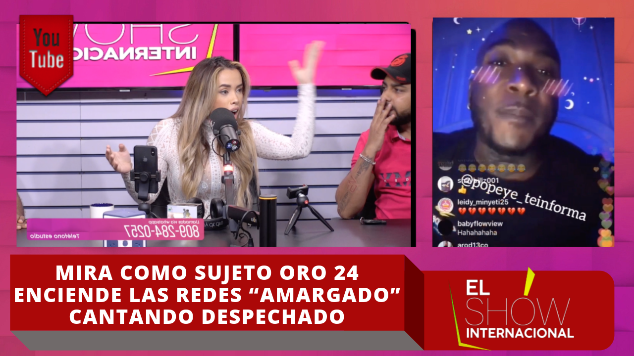 Mira Como Sujeto Oro 24 Enciende Las Redes “Amargado” Cantando Despechado