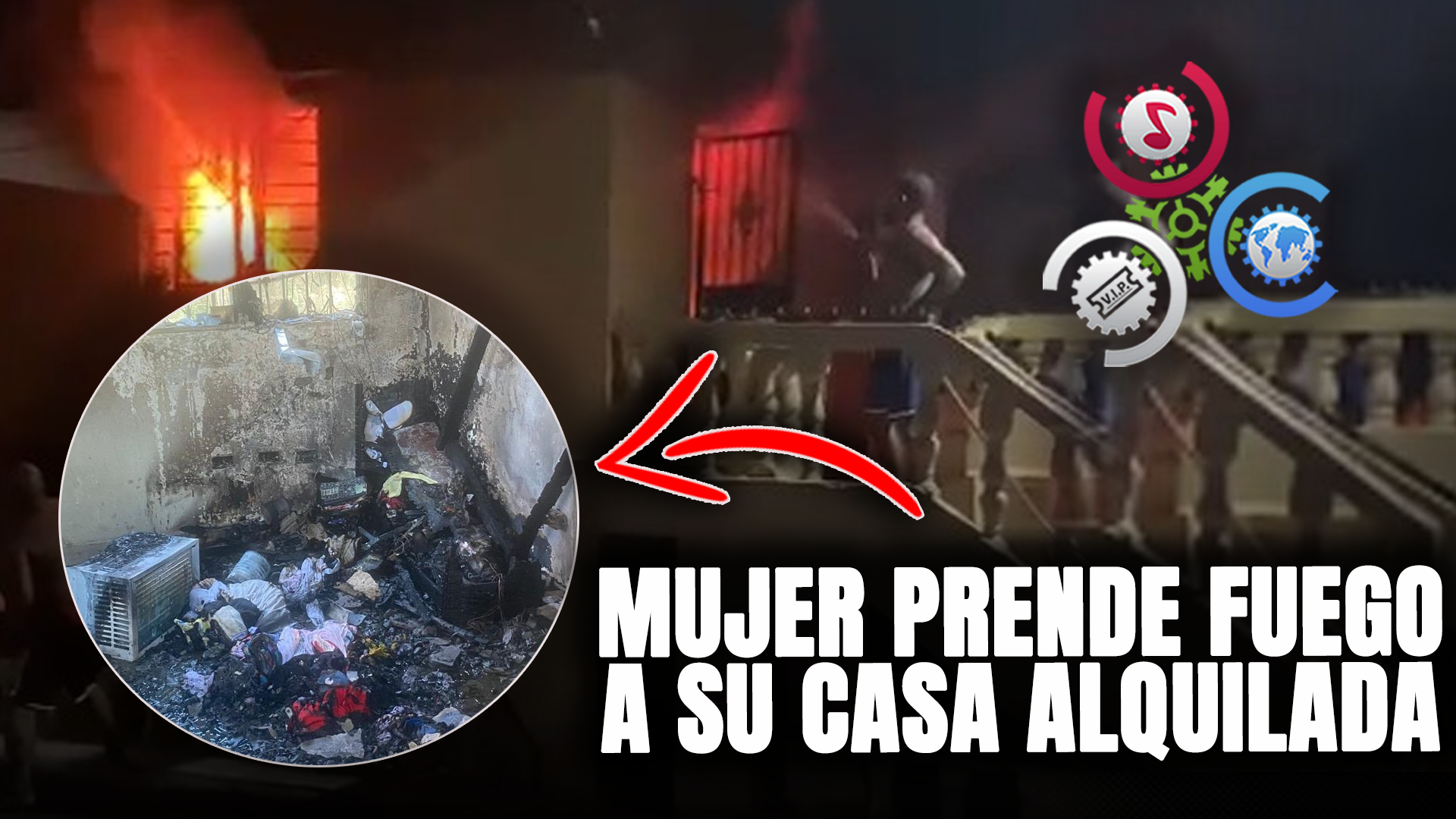Mujer PRENDE FUEGO A Su Casa Alquilada Tras Corte De Electricidad Por Falta De Pago