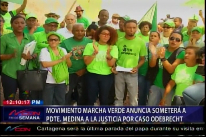 Movimiento Marcha Verde Someterá A Presidente Medina A La Justicia Por Caso Odebrecht