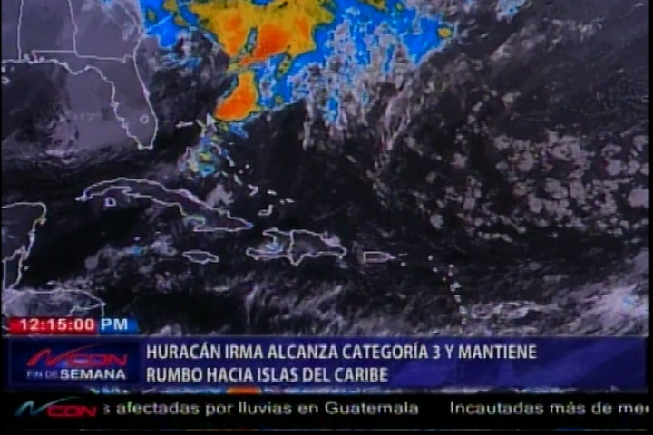ONAMET Mantiene Vigilancia Del Huracán Irma El Cual Se Aproxima Hacia Islas Del Caribe