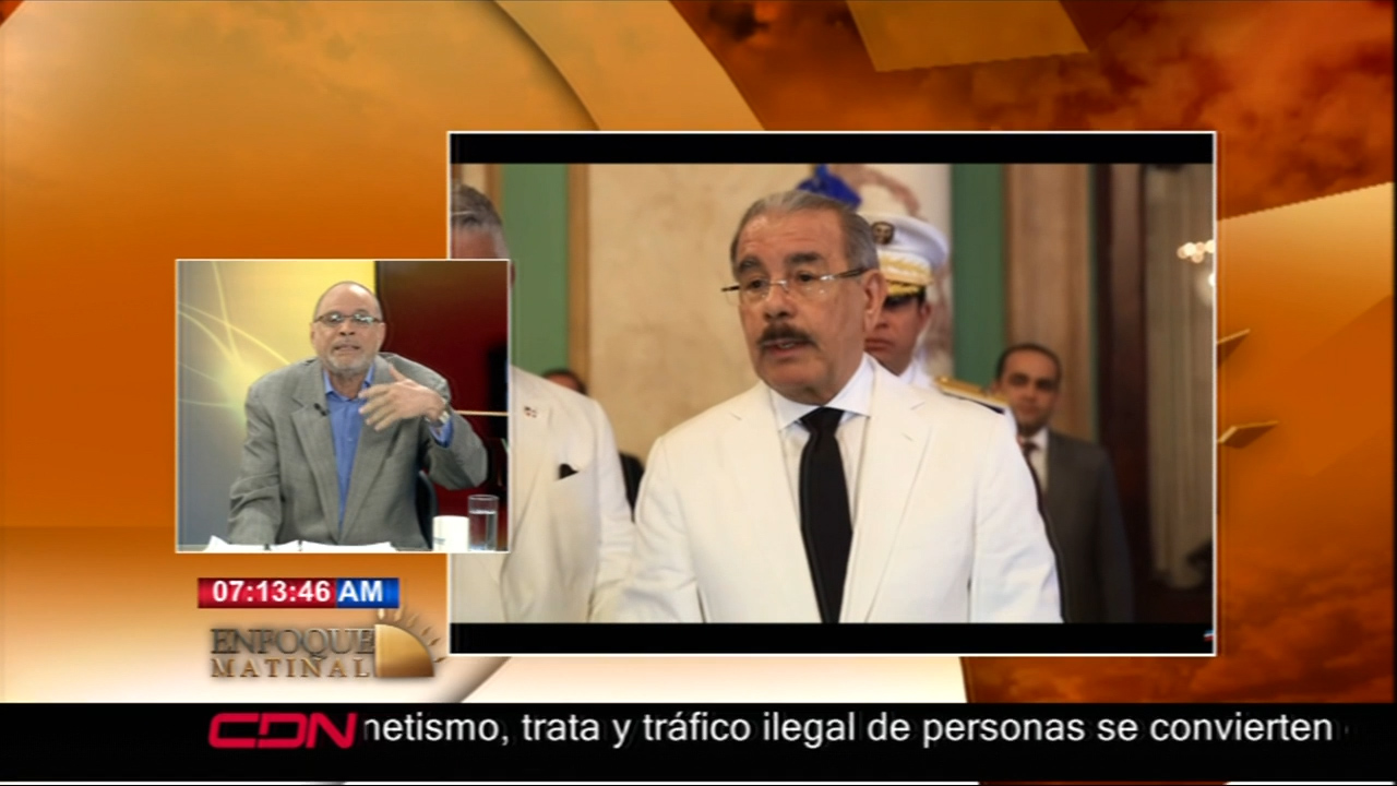 Enfoque Matinal “El Narcotráfico Ha Beneficiado A Todo El Tejido Social”