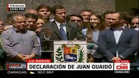 Declaraciones De Juan Guaidó Desde Caracas
