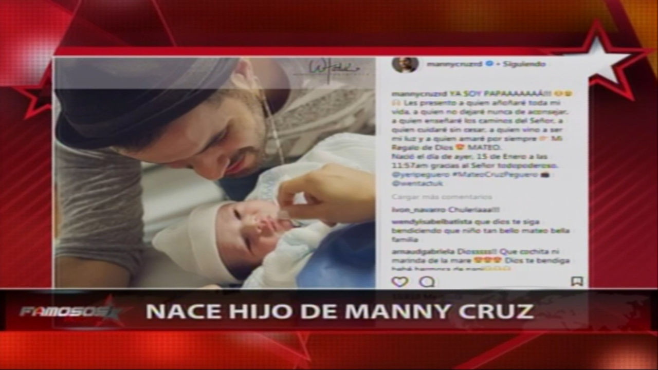 Nace Hijo De Manny Cruz