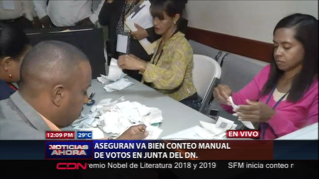 Avanzan Con El Conteo Manual En Santo Domingo