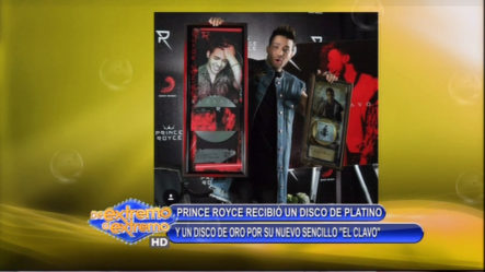 Prince Royce Recibe Disco De Oro Por Su Sencillo “El Clavo”