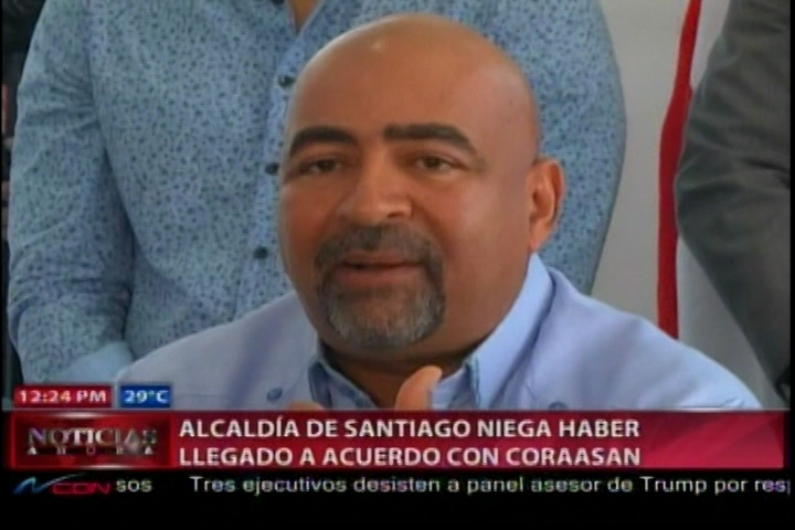 Alcaldía De Santiago Niega Haber Llegado A Acuerdo Con CORAASAN