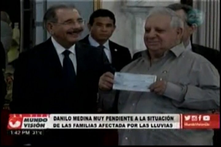 Danilo Medina Muy Pendiente A La Situación De Las Familias Afectadas Por Las Lluvias