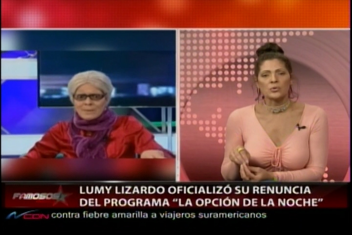 Lumy Lizardo Renuncia Del Programa La Opción De La Noche