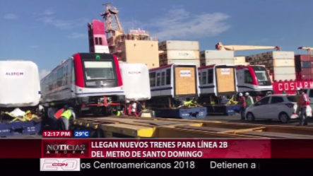 Llegaron Los Nuevos Trenes Para Línea 2B Del Metro De Santo Domingo