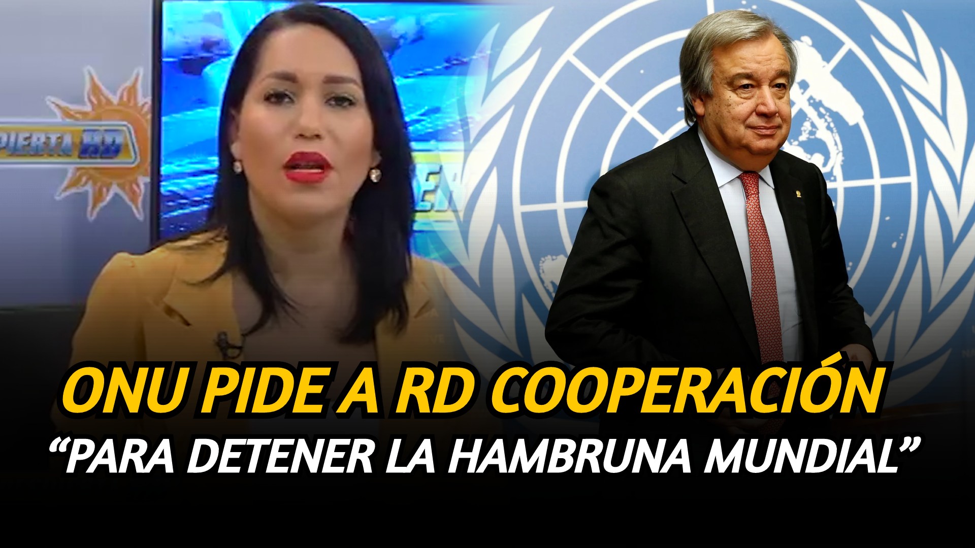 ONU Pide A RD Cooperación “para Detener La Hambruna Mundial”