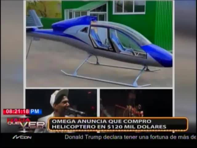 Omega Supuestamente Se Compró Un Helicóptero De 120 Mil Dólares