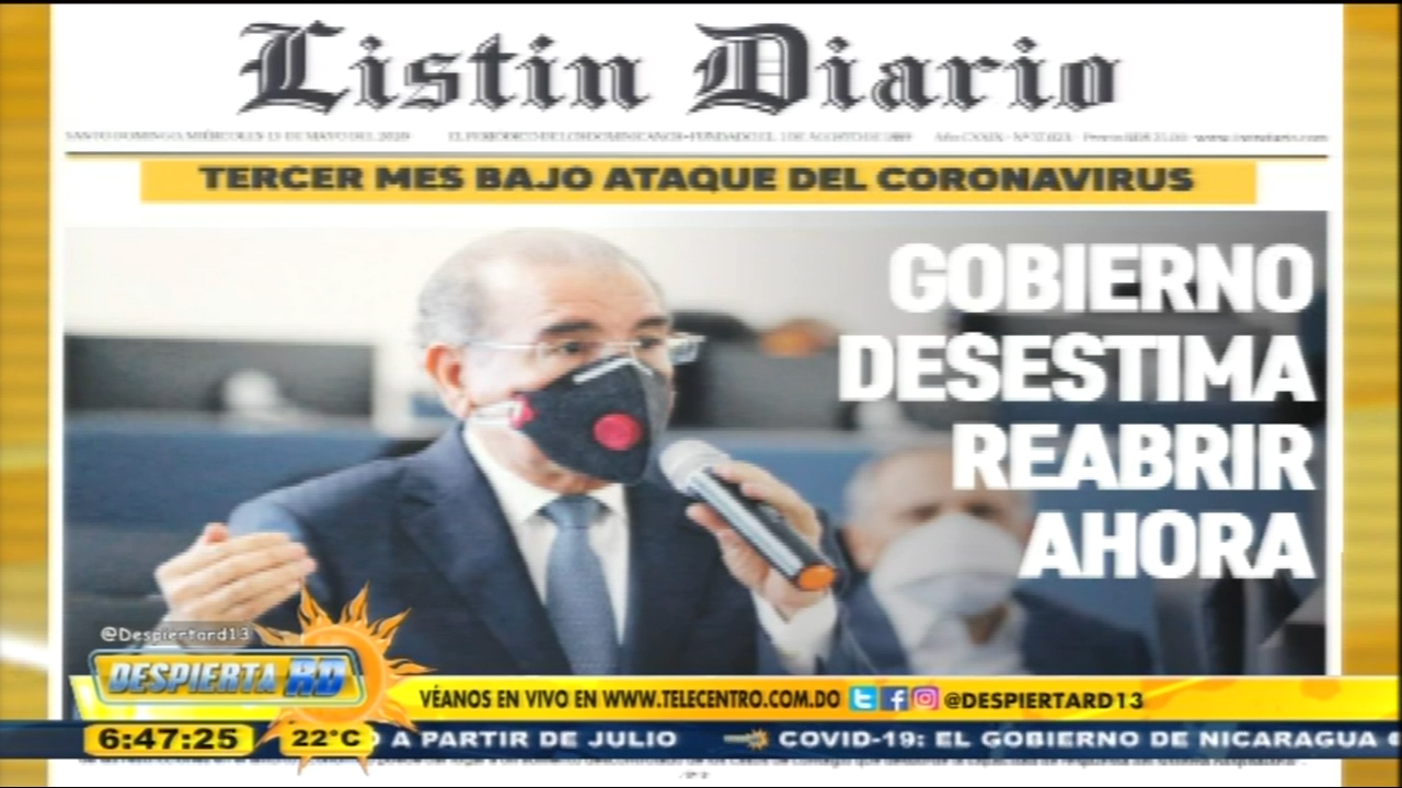 Portada De Los Periódicos De Hoy Miércoles 13 De Mayo Del 2020