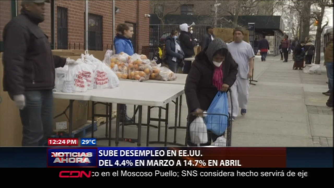 Aumenta El Desempleo En EEUU Del 4.4% A Un 14.7%