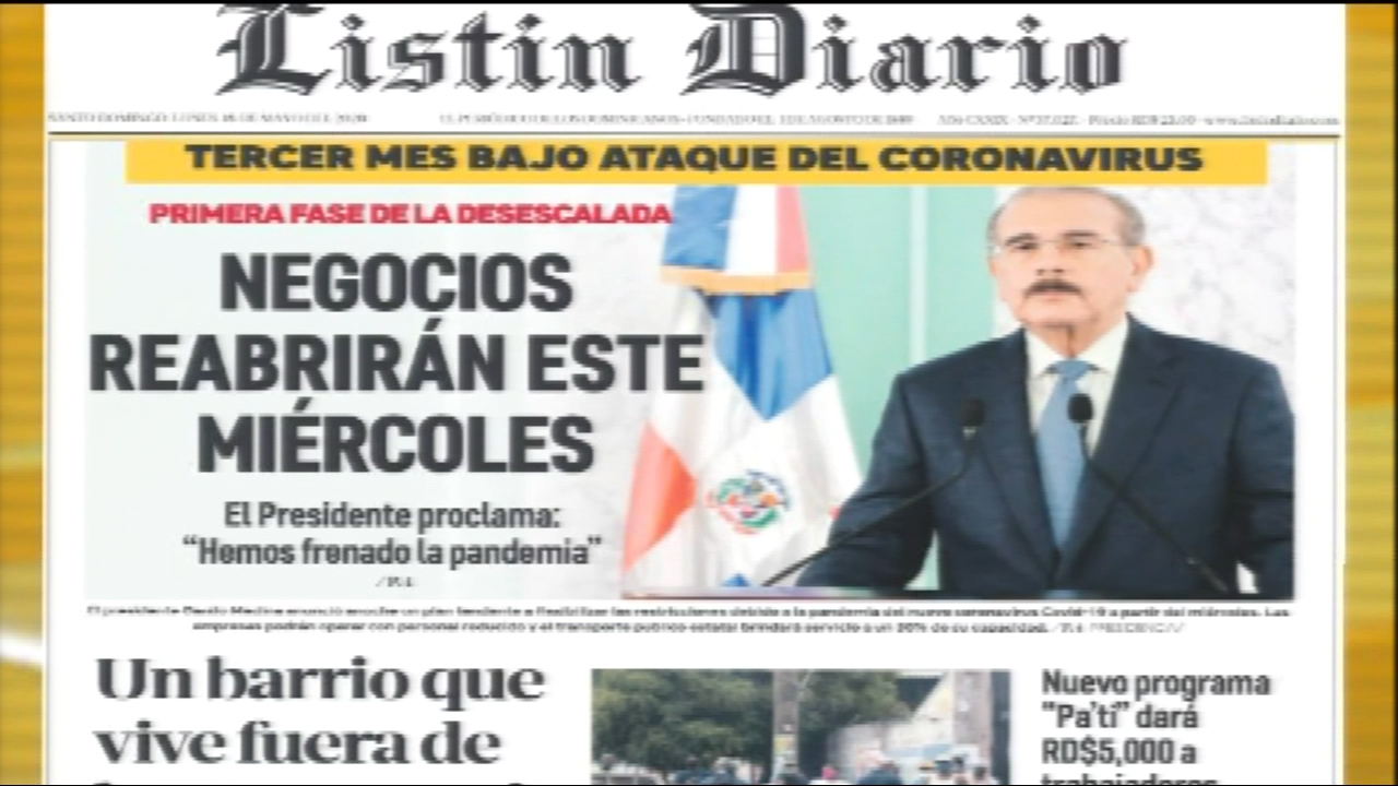 Portada De Los Periódicos De Hoy Lunes 18 De Mayo Del 2020