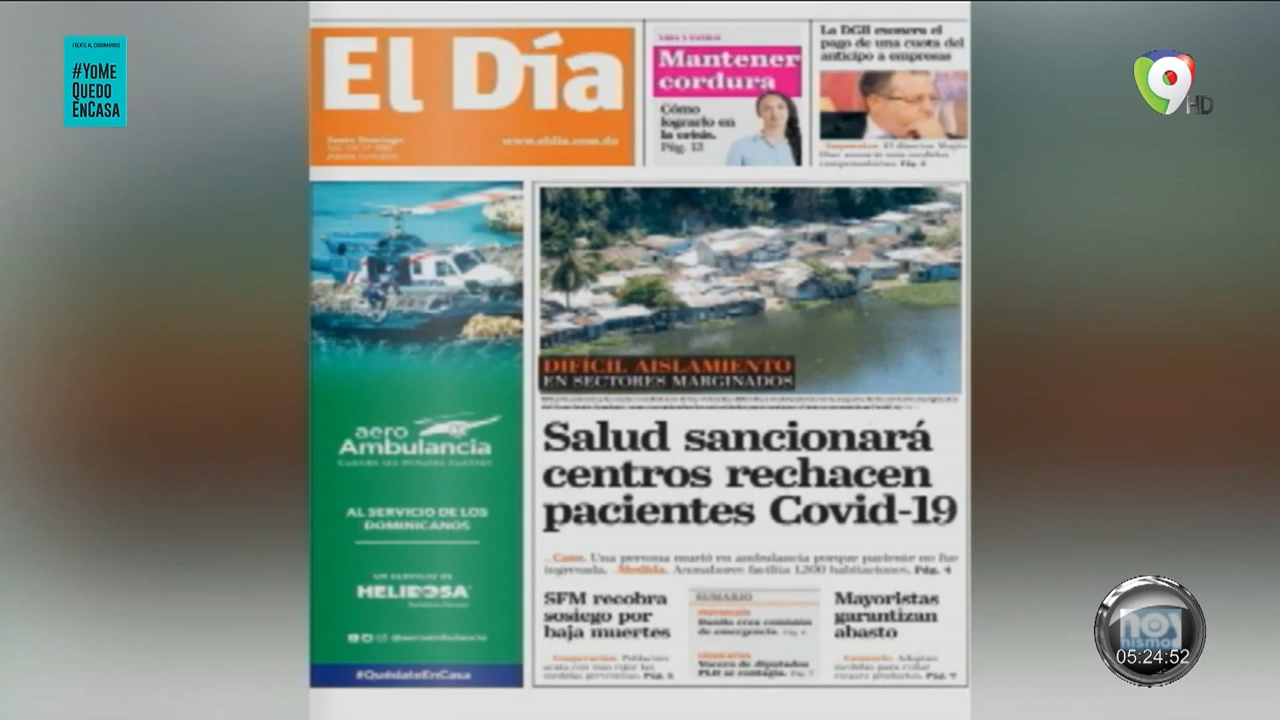 Portada De Los Periódicos Nacionales De Hoy Jueves 2 De Abril