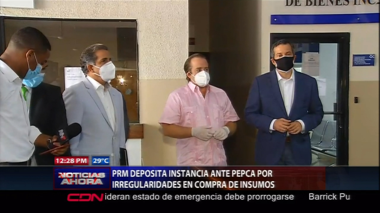 PRM Deposita Instancia Ante PEPCA Por Irregularidades En Compras De Insumos