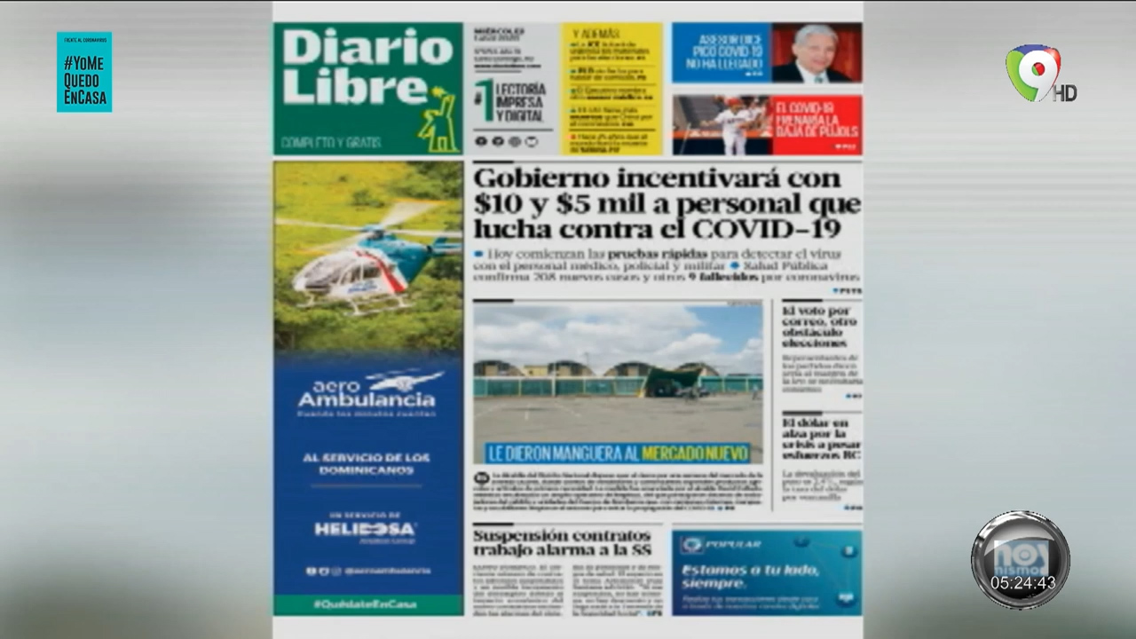 Portada De Los Periódicos Nacionales De Hoy Miércoles 1 De Abril