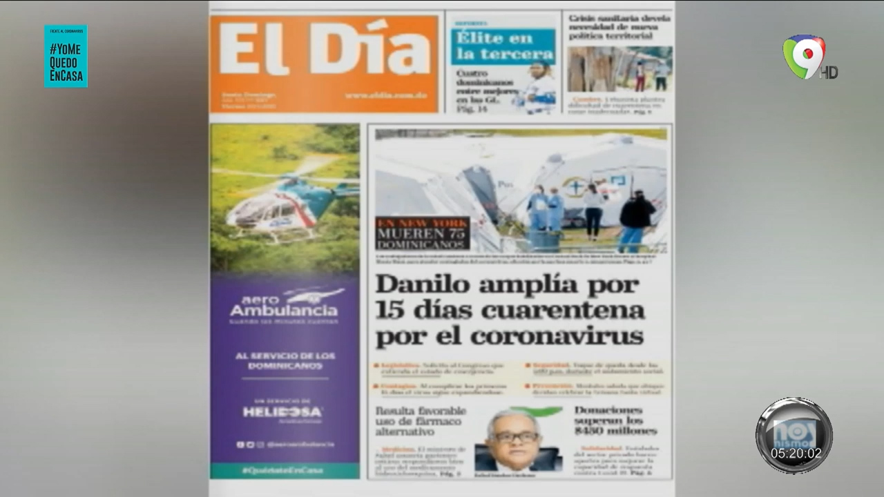 Portada De Los Periódicos Nacionales De Hoy Viernes 3 De Abril