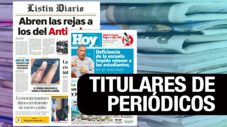 Principales Portadas De Los Periódicos | 30-08-2022