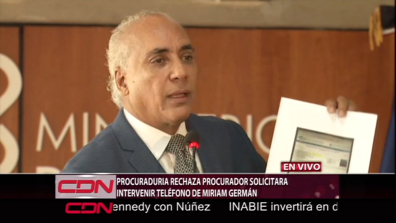 Rueda De Prensa: PGR Rechaza Procurador Solicitara Intervenir Teléfono De Miriam German