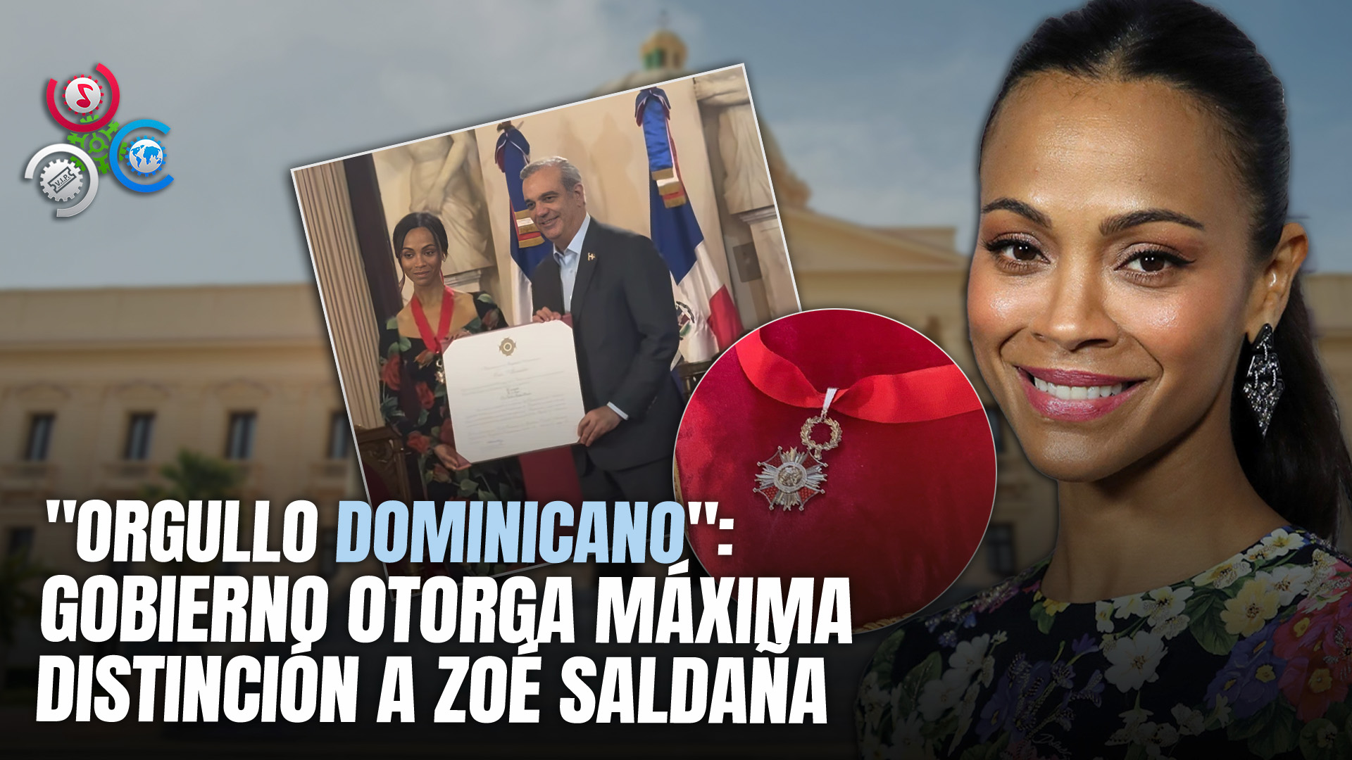 Abinader Honra A Zoé Saldaña Con Importante Condecoración Nacional