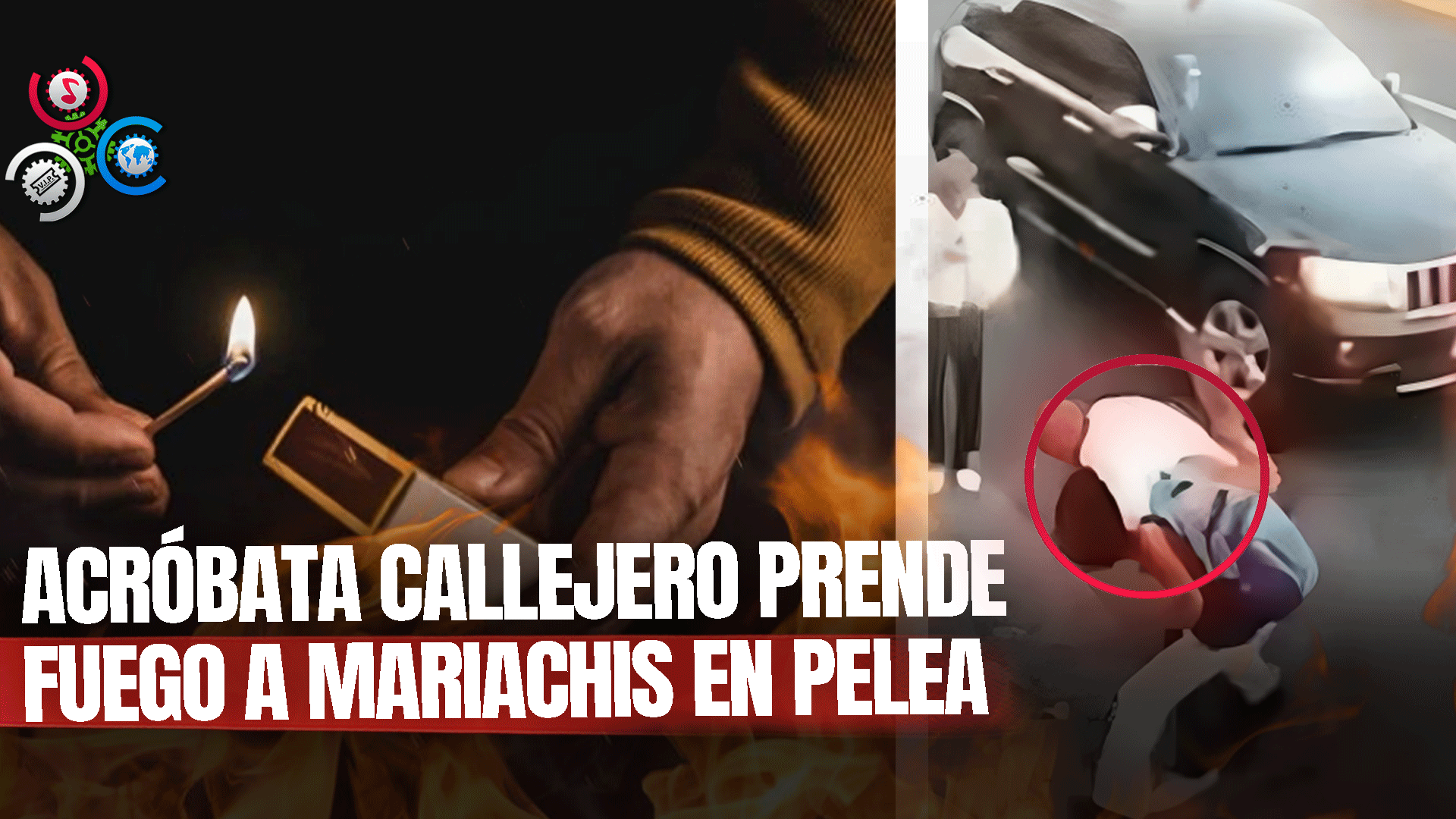 Un Acróbata Callejero Prende Fuego A Varios Mariachis En Medio De Una Pelea Y Todo Queda En Video
