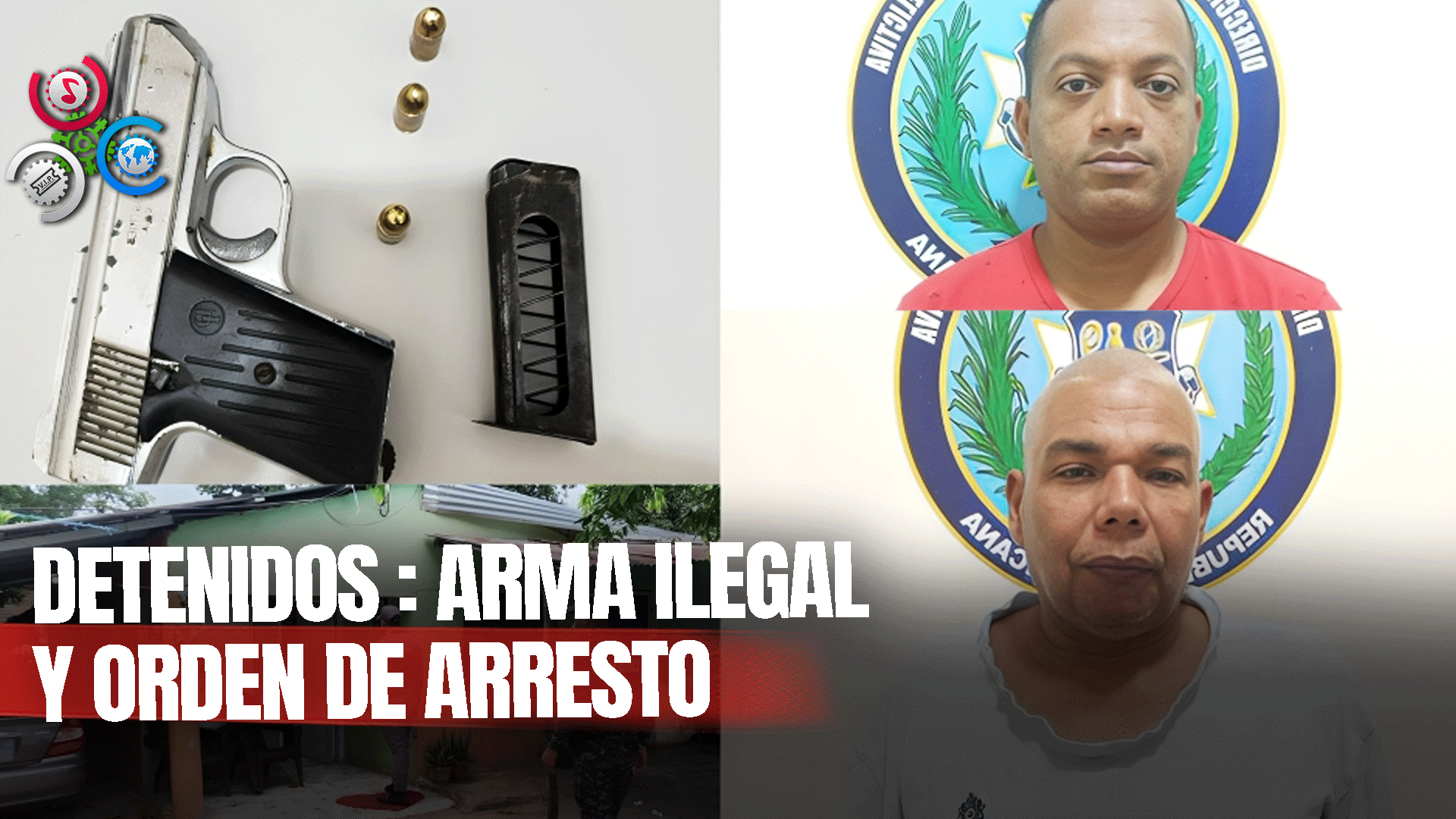 Dos Hombres Detenidos En La Vega: Uno Con Arma Ilegal Y Otro Con Orden De Arresto