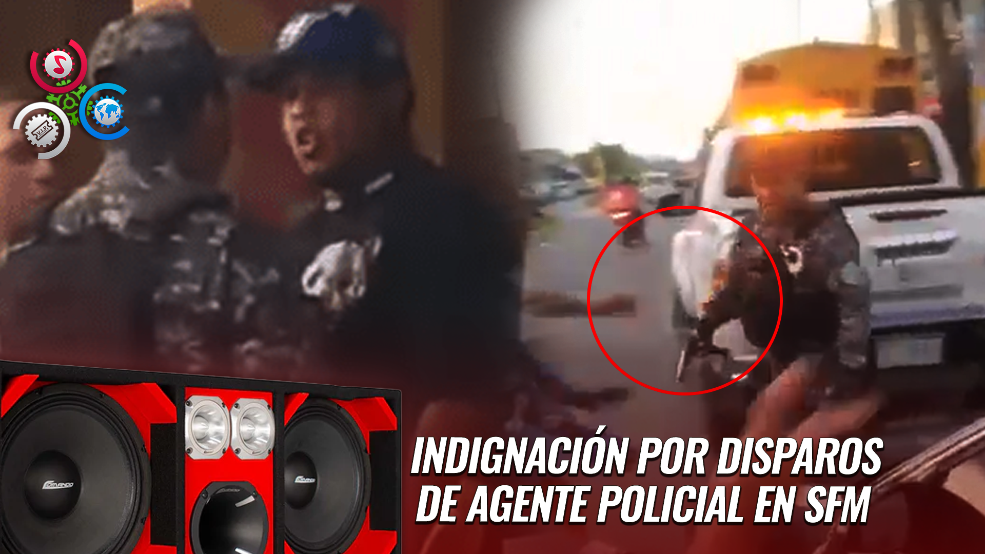 Agente De La PN Dispara Contra Vehículo Tras Disputa Por Contaminación Sónica En San Francisco De Macorís